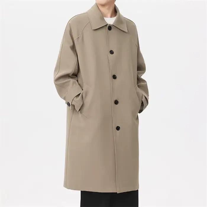 Tralike-Manteau long coupe-vent pour hommes