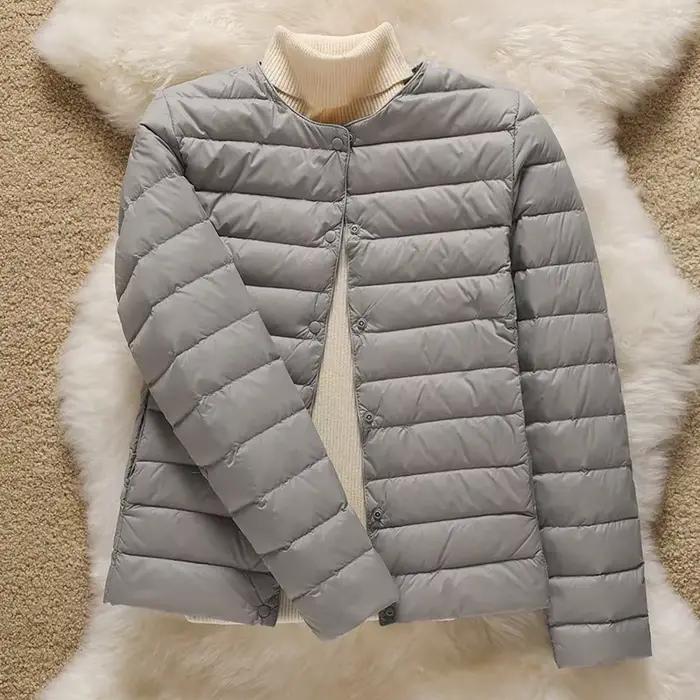 Vestes bouffantes en duvet de canard Ultra léger pour femmes