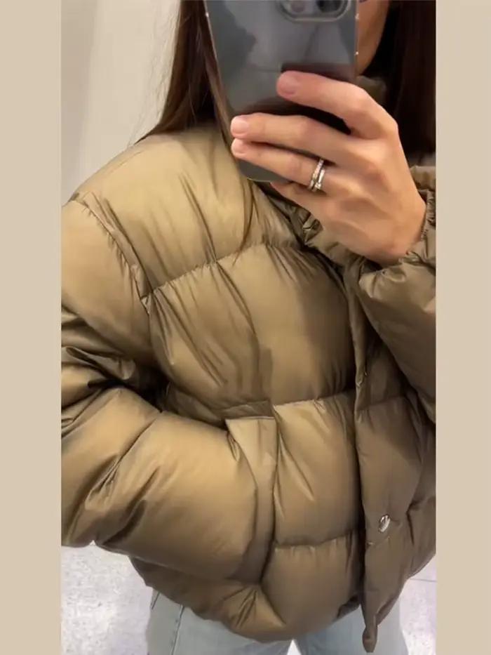 Veste matelassée vert Olive pour femme