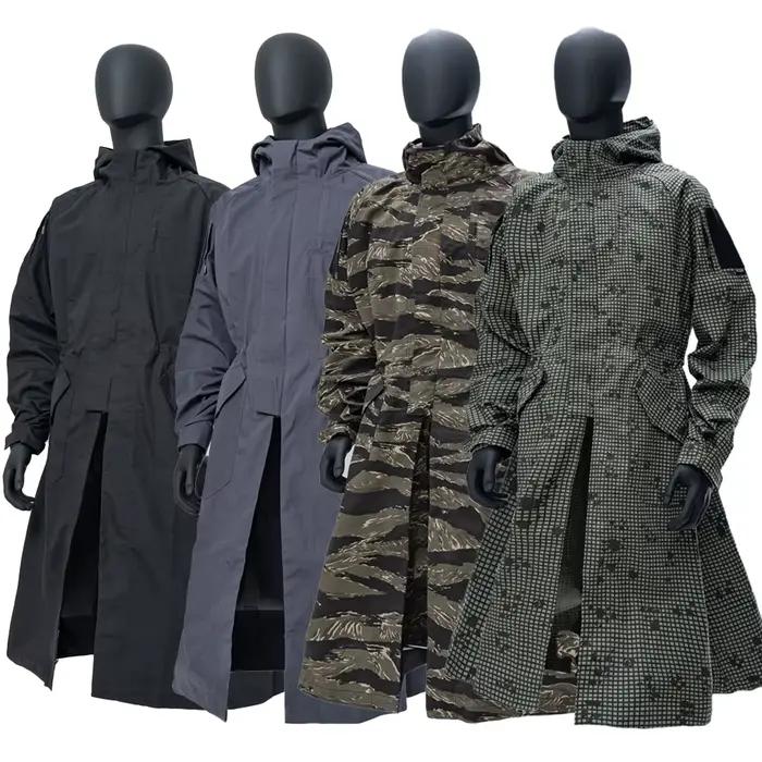 Hommes à capuche longue robe manteau veste Cosplay chasse en plein air tactique