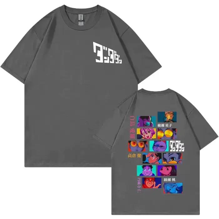 T-shirt d'anime japonais Dandadan, vêtements pour hommes, mode, dessin animé, t-shirts à manches courtes, coton de haute qualité, t-shirts surdimensionnés