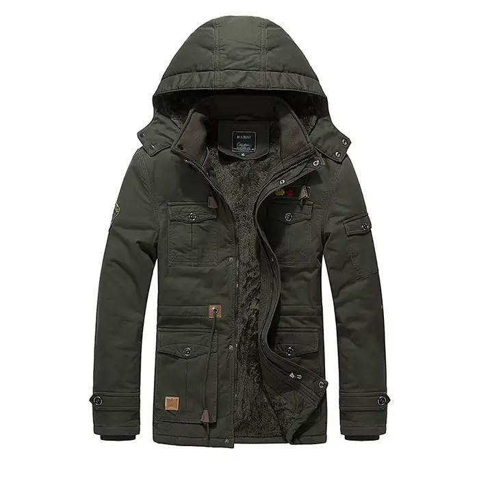 Parkas veste hommes hiver coupe-vent manteaux haute qualité mode épaissir vêtements d'extérieur