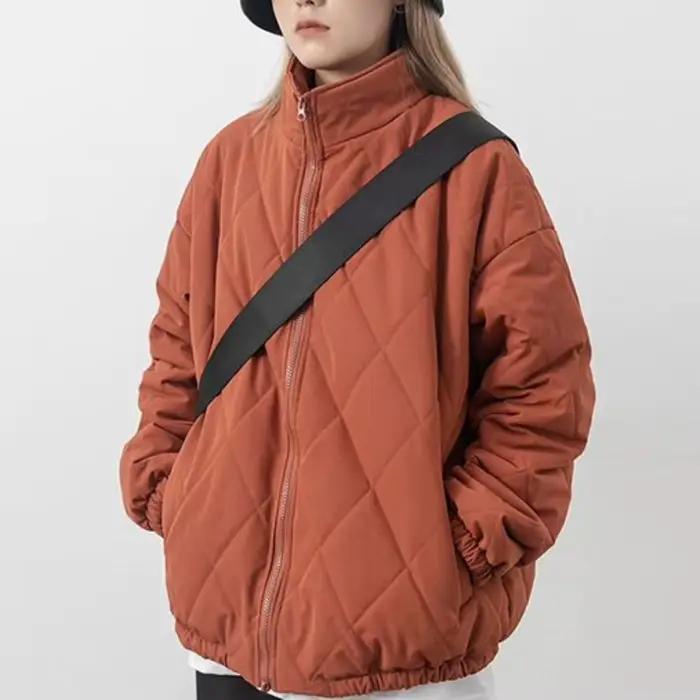 Manteau matelassé rembourré jaune à la mode japonaise pour femmes, vestes confortables, style Harajuku, automne-hiver, pour les femmes actives et les soirées chaleureuses