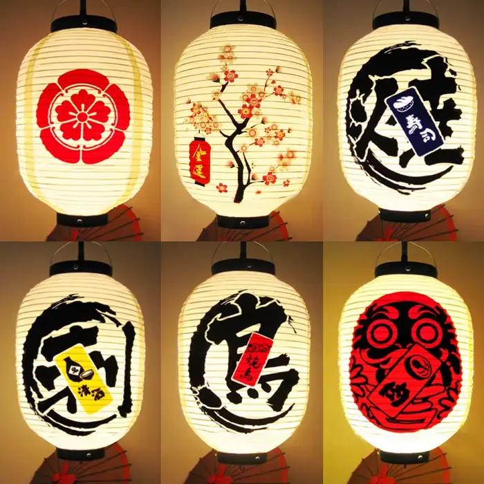 Lanterne de publicité pour restaurant et bar à sushi japonais, lanterne de festival Izakaya, lanternes de ramen, décor de confrontation, accessoires