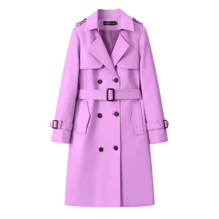 Nouvelle veste en cuir rouge pour femme 2026
