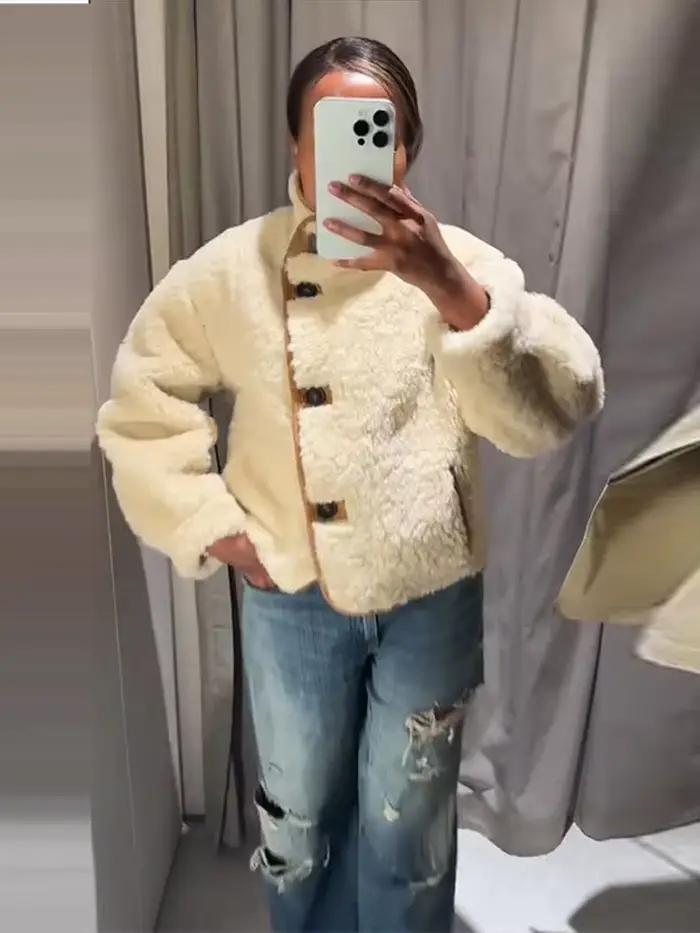 Veste Double face décontractée pour femme