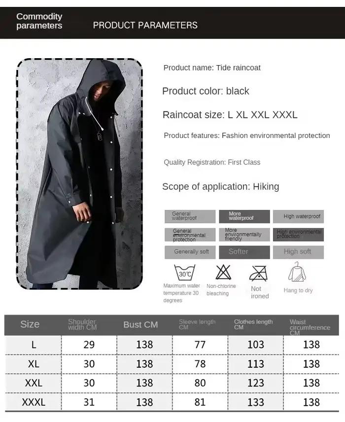 Homme imperméable Portable femme
