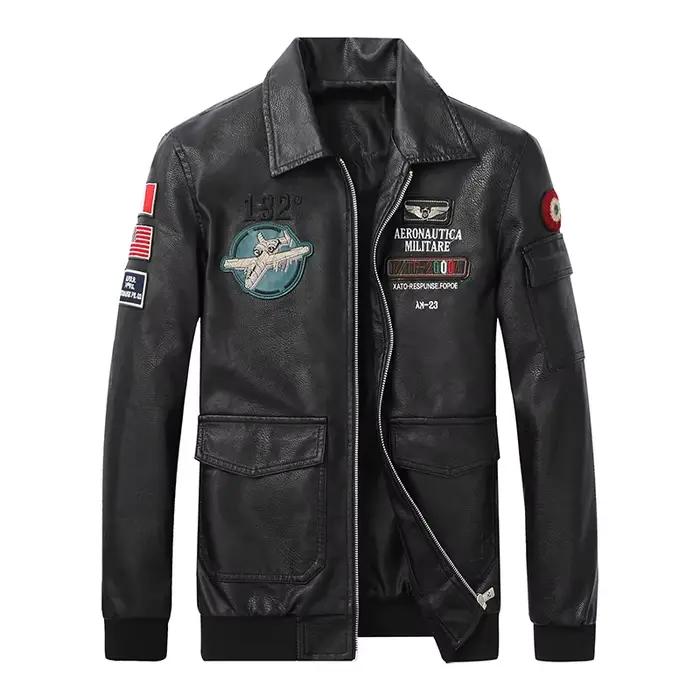 Homme loisirs mode Locomotive manteaux nouveau cuir vêtements veste printemps automne coupe-vent simplicité garder au