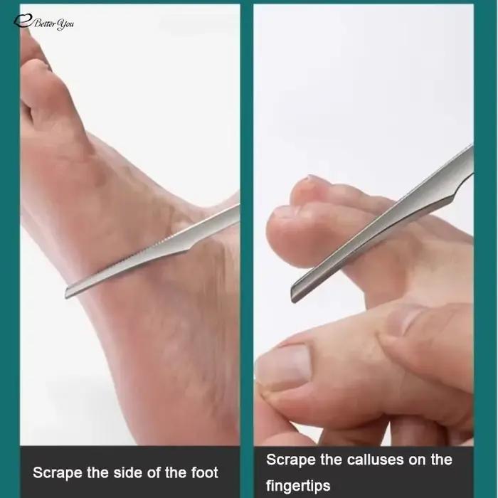 1/3/5 pièces manucure pédicure outil orteil ongles rasoir pieds pédicure couteau Kit pied callosités râpe fichier peau morte dissolvant grattoir soins des pieds