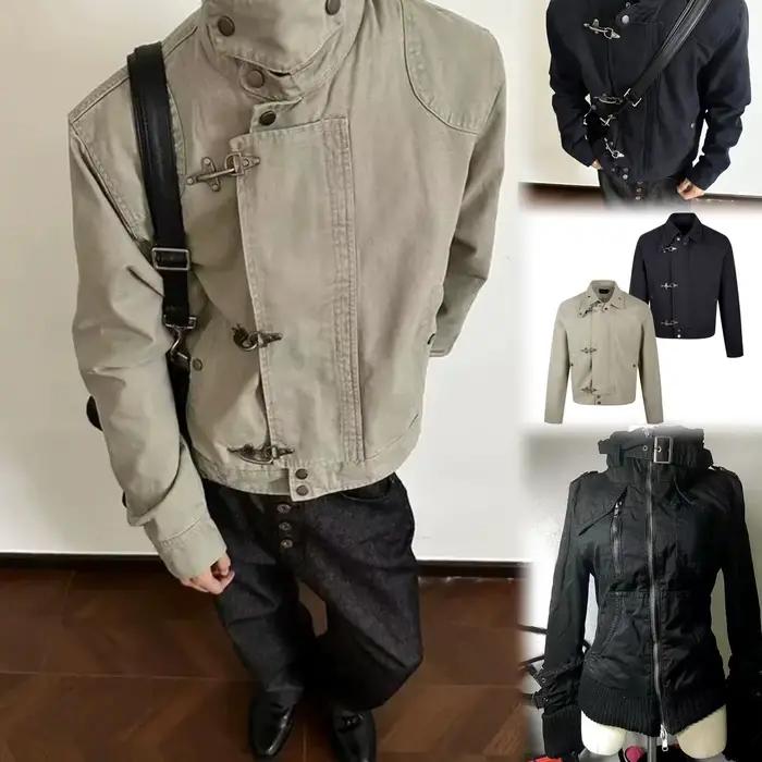 Veste noire Vintage américaine pour femmes
