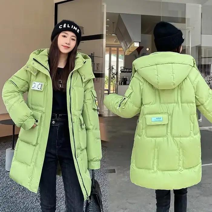 Nouvelle Veste Femme 2026 – Parka d'Hiver en Coton Rembourré, Coupe Ample, Chaude et Épaisse, à Capuche, Manteau Long Décontracté, Imperméable
