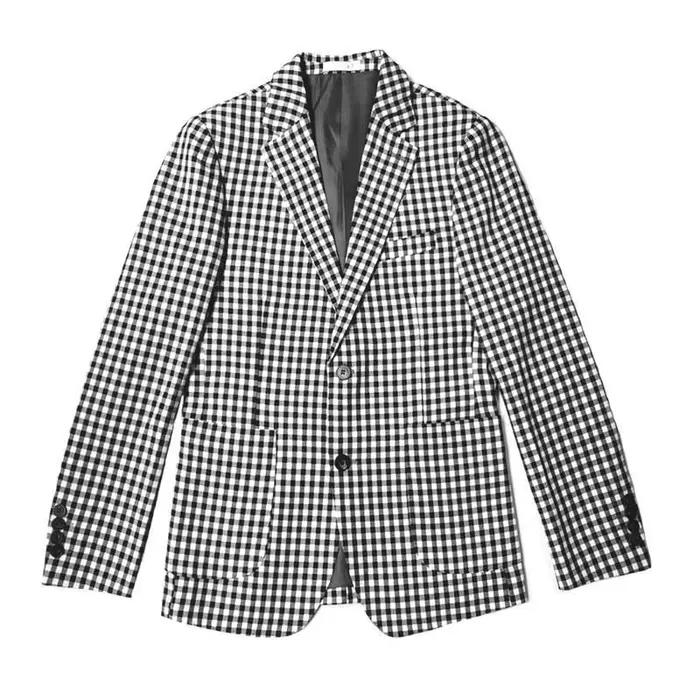 Veste de costume à carreaux homme élégante printemps automne blazer décontracté mode coréenne occasions quotidiennes