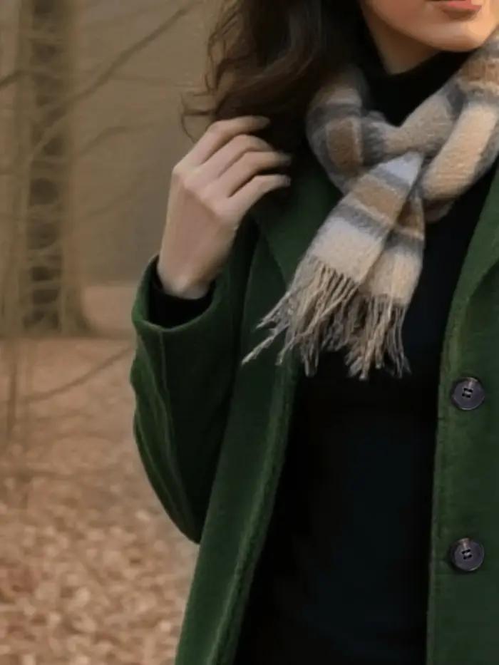 Manteau en laine épaisse de qualité supérieure pour femmes