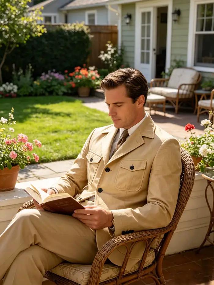 Veste Safari Homme Légère Multi-Poches Style Militaire Vintage Décontractée pour le Voyage et les Activités de Plein Air