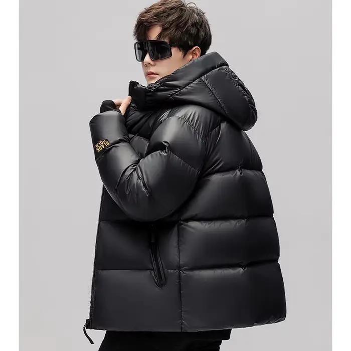 Doudoune chaude à capuche pour hommes