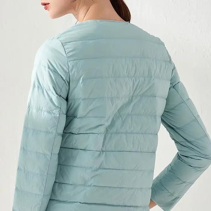 Ultra léger duvet de canard femmes mat tissu