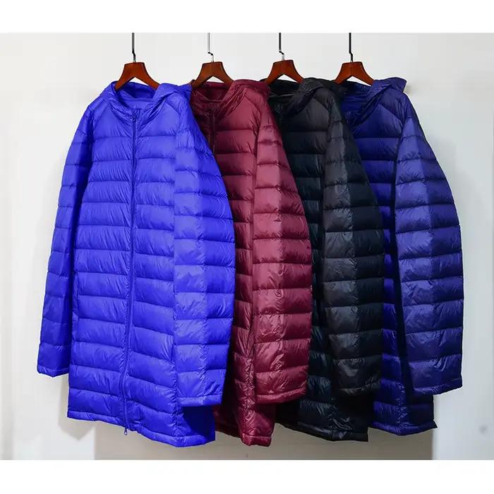 NewBang Plus 8XL hiver longue doudoune de canard hommes plume Parka homme Ultra léger doudoune hommes léger chaud doudoune