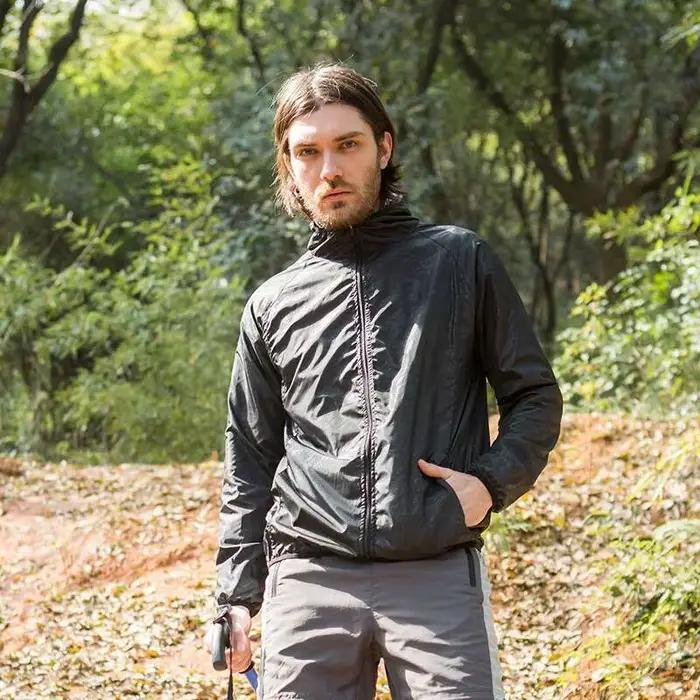 Hommes femmes coupe-vent imperméable séchage rapide veste