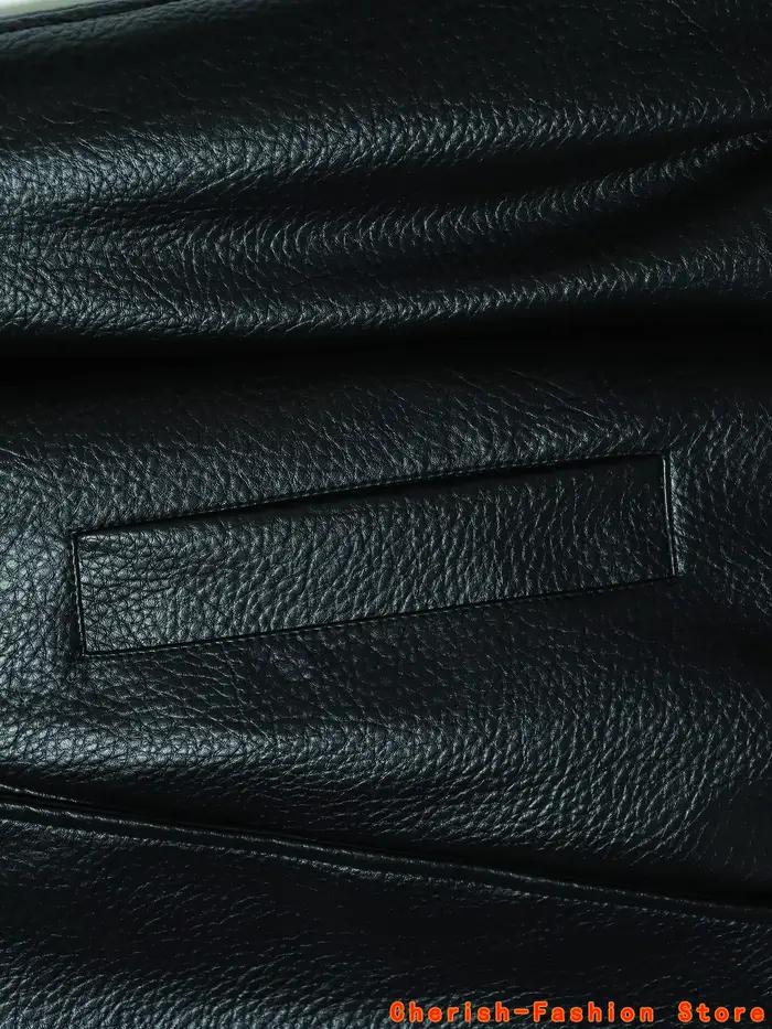 Mode veste ample décontractée en simili cuir pour femmes, automne-hiver, élégante et pratique pour toutes les occasions