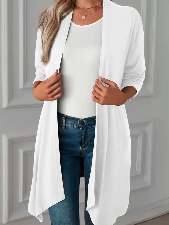 Manteau cardigan à manches longues pour femmes