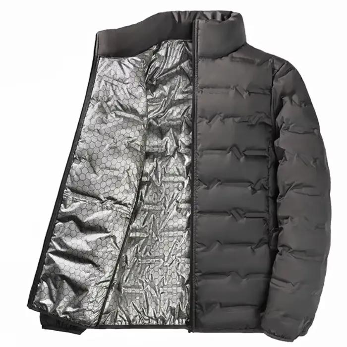 Manteau homme d'hiver en polyester avec technologie de chauffage au graphène, doublure en duvet de canard blanc, style décontracté, coupe-vent, pour automne et hiver, usage quotidien, offrir pour Noël