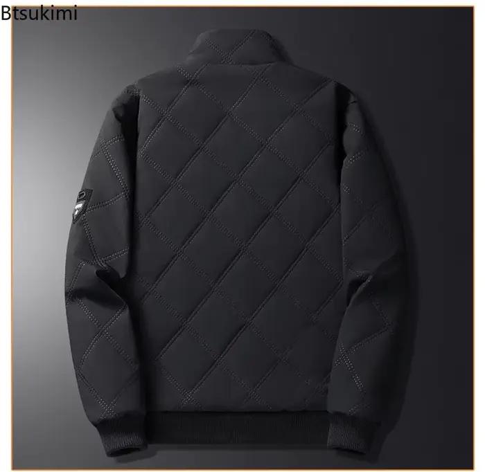 Parka Homme 2026 – Nouvelle Veste d'Hiver en Duvet Couleur Unie – Manteau Chaud Polyvalent