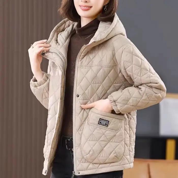 Nouveau 2025 mère d'âge moyen lâche décontracté femmes hiver Parka manteau confortable à manches longues haut de gamme dames vers le bas coton veste