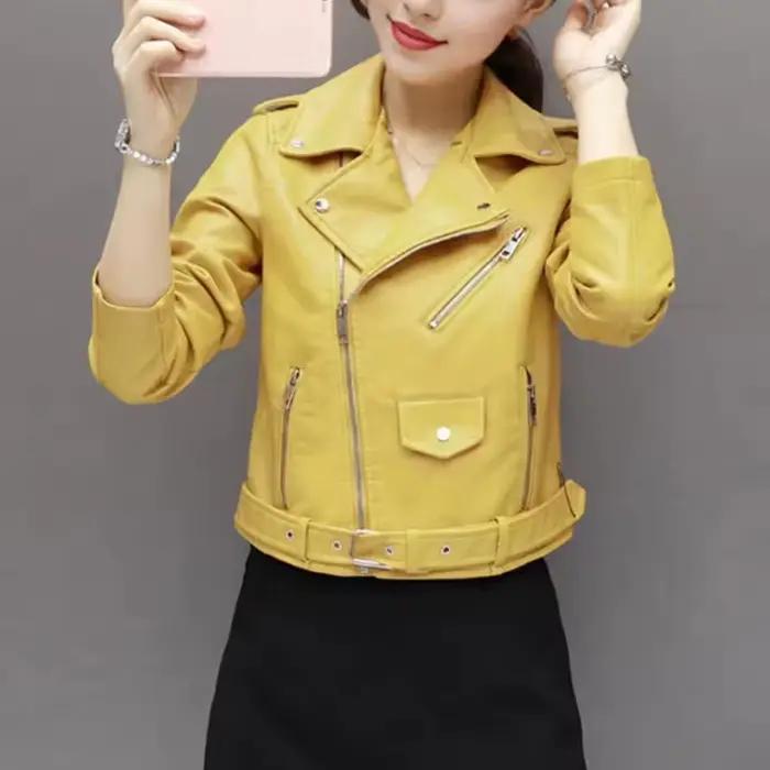 Veste en Faux cuir pour femme