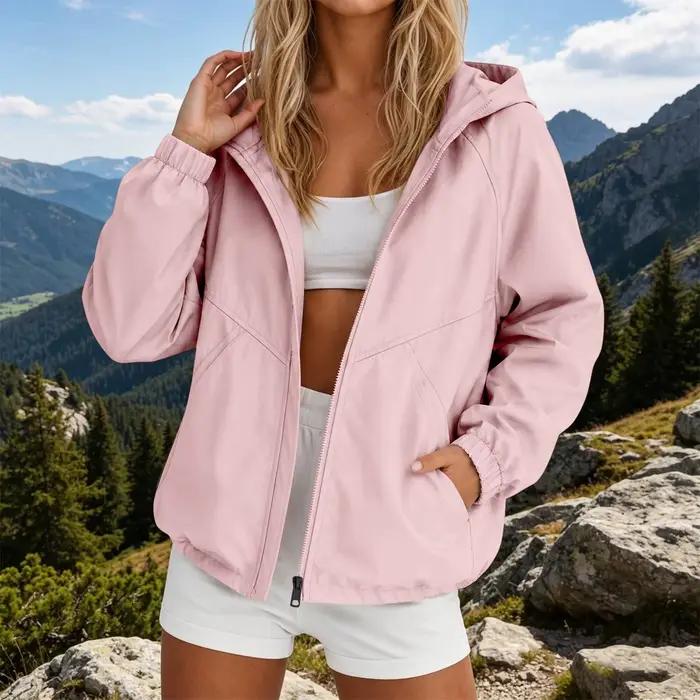 Veste Coupe-Vent Femme Printemps Eté WHooHoo Polyester Asymétrique Avec Capuche Pour Festivals De Musique Occasions Spéciales Activités En Plein Air