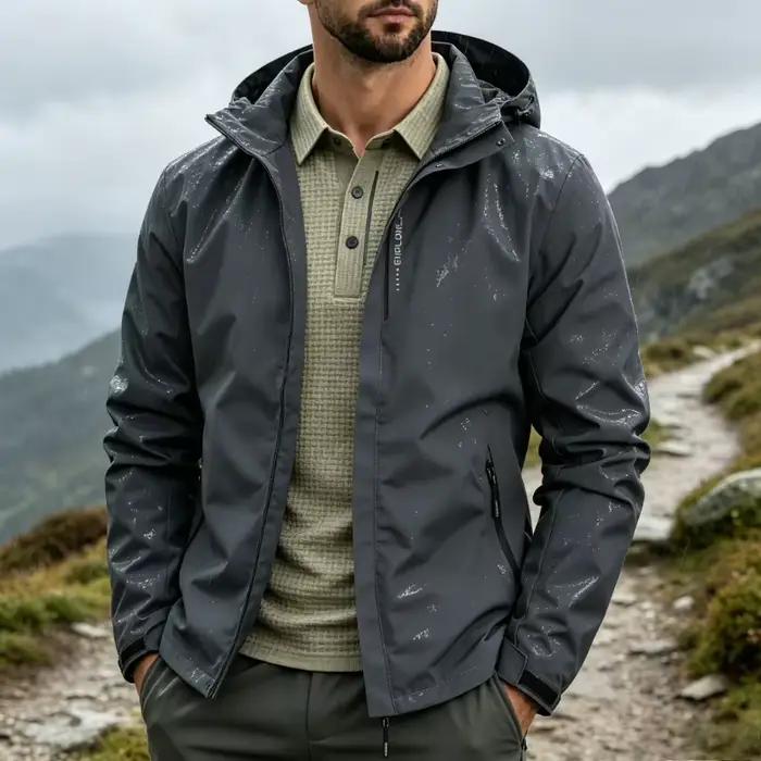 Veste de trekking imperméable pour homme