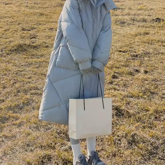 Veste d'hiver en coton à capuche pour femme