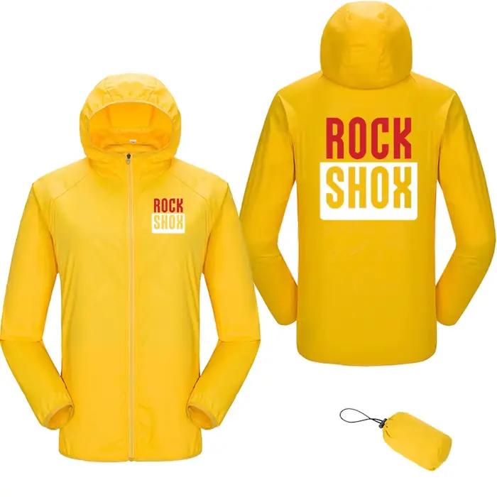 Veste de protection solaire Rock Shox pour homme et femme, imperméable, coupe-vent, UPF30, idéale pour randonnées, camping, escalade et activités extérieures de toute saison