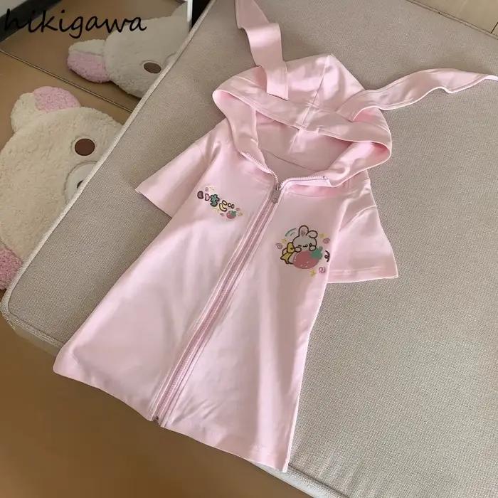 Vestes à capuche oreilles de lapin pour femmes