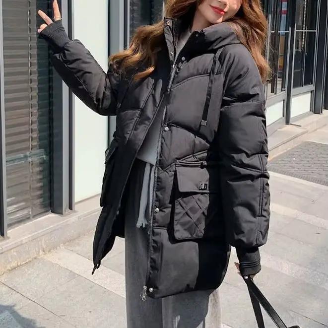 2025 nouveau manteau en coton épais à manches longues pour tenue d'hiver