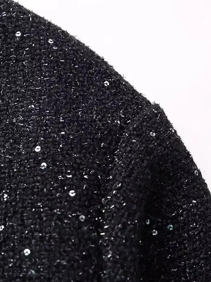 Veste à paillettes brillantes pour femmes