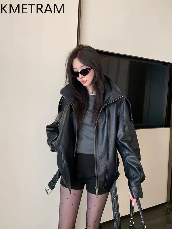 Veste en peau de mouton 100% véritable pour femme