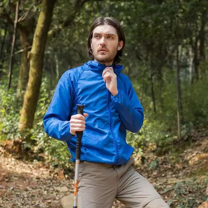 Hommes femmes coupe-vent imperméable séchage rapide veste