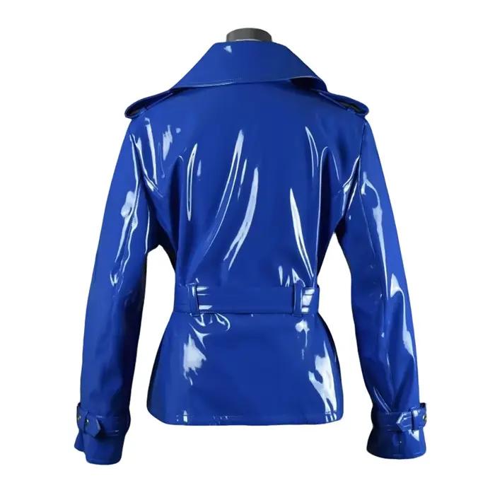 Manteau Blazer en vinyle pour hommes et femmes