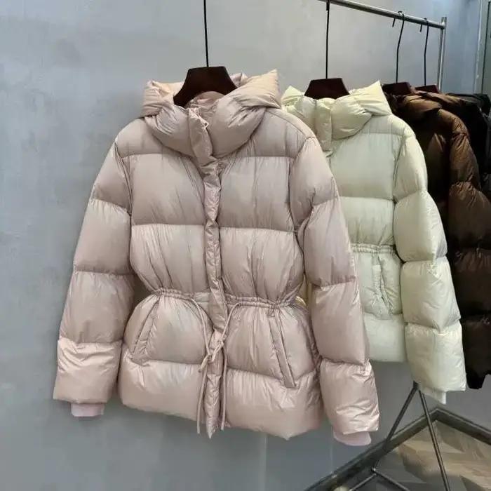 2025 nouvelle veste d'hiver en coton à taille pour femmes veste en coton chaud à la mode et polyvalente