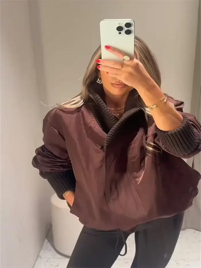 2025 asymétrique femmes doudoune Vintage Laple épaissir manches longues rembourré coton manteau femme automne hiver dame streetwear