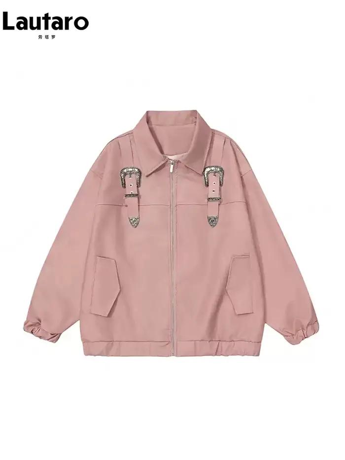 Lautaro-Vestes en similicuir souple pour femmes