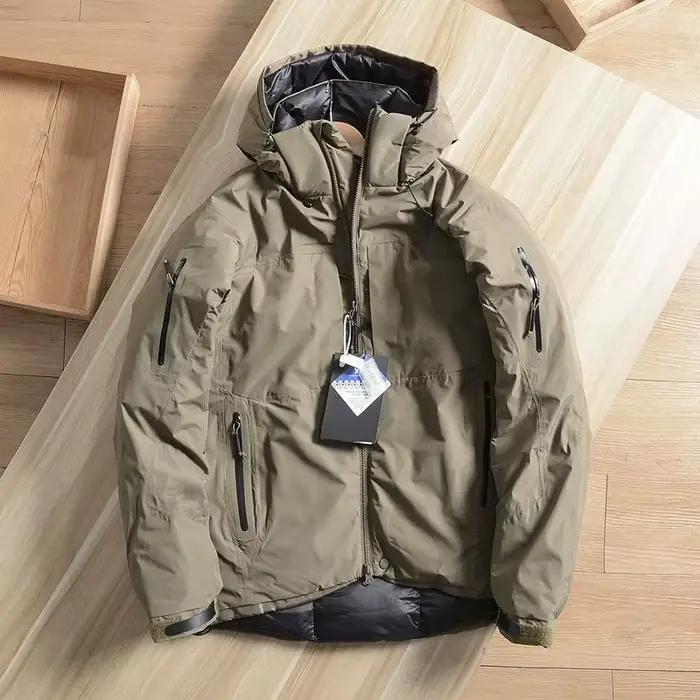 Manteau ample anti-froid pour hommes parka de neige à capuche coupe-vent imperméable combinaison alpinisme et ski style décontracté polyester coton bio multifonctionnels hiver voyage
