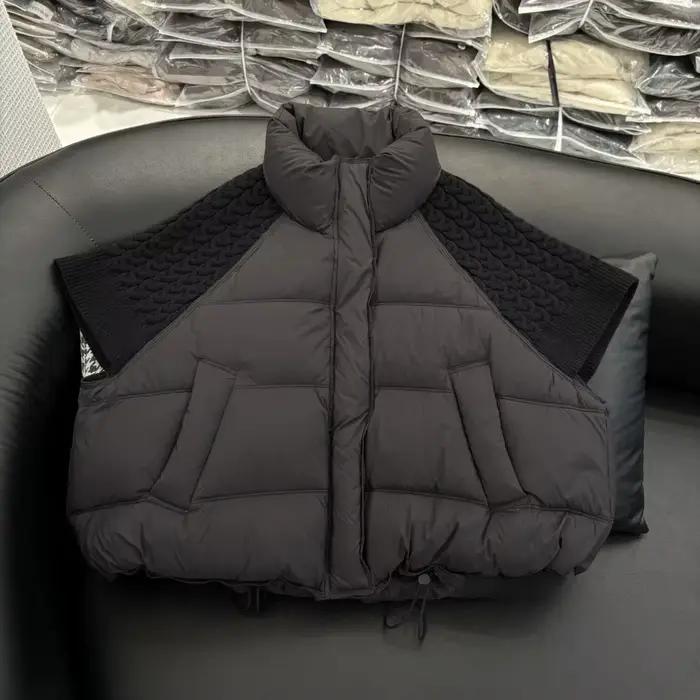 Nouvelle Doudoune Courte Femme en Duvet de Canard Blanc, Polyester Fin, Chic et Tendance pour l'Automne-Hiver Occasions Spéciales ```