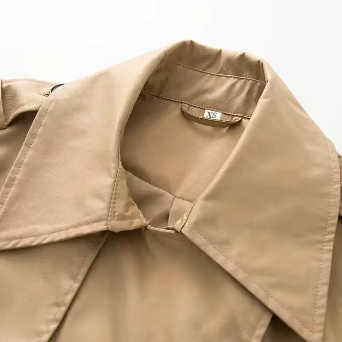 Trench-coat court pour femme