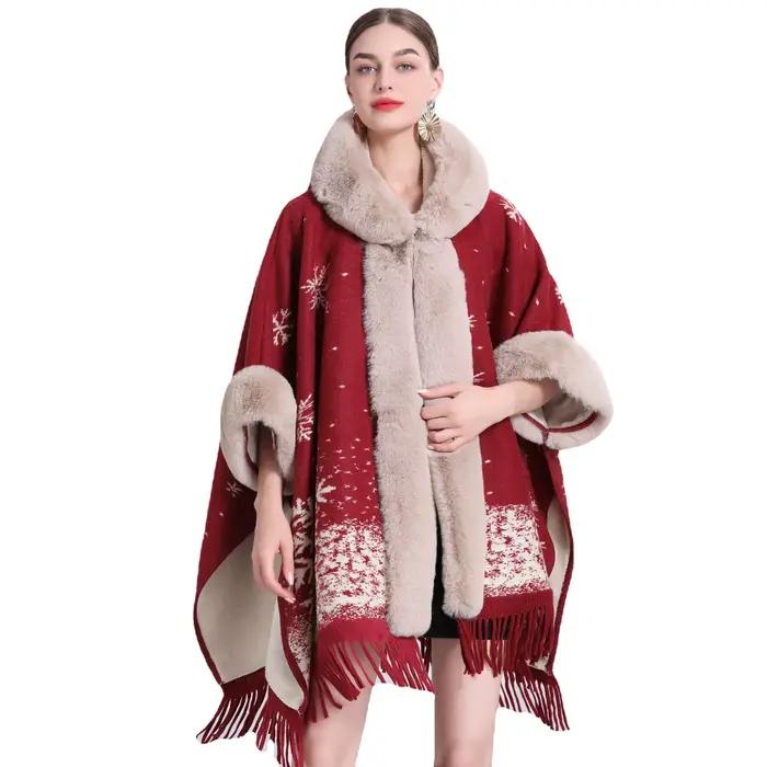 Veste châle en laine pour femmes
