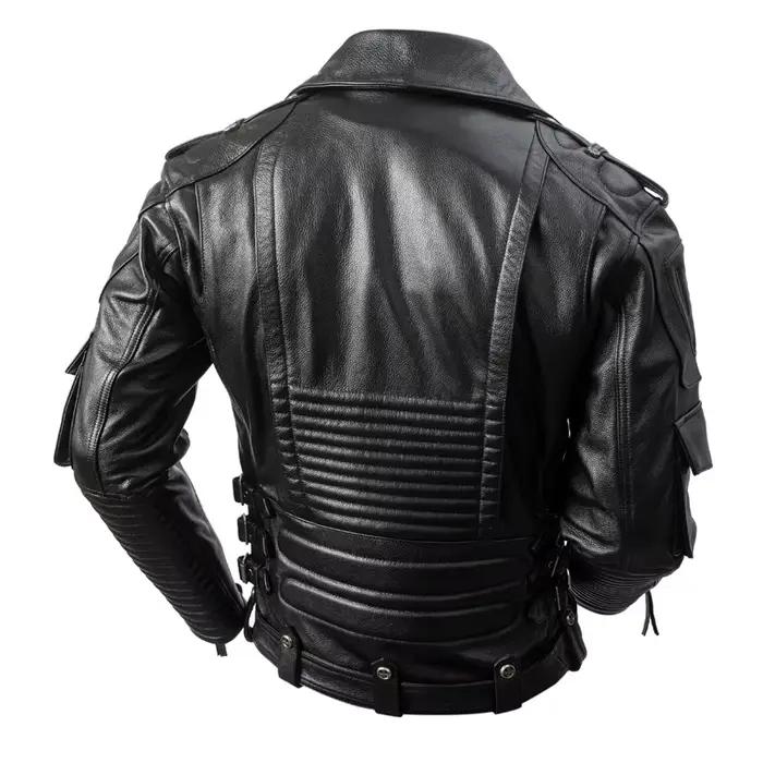 Veste en cuir vintage pour homme