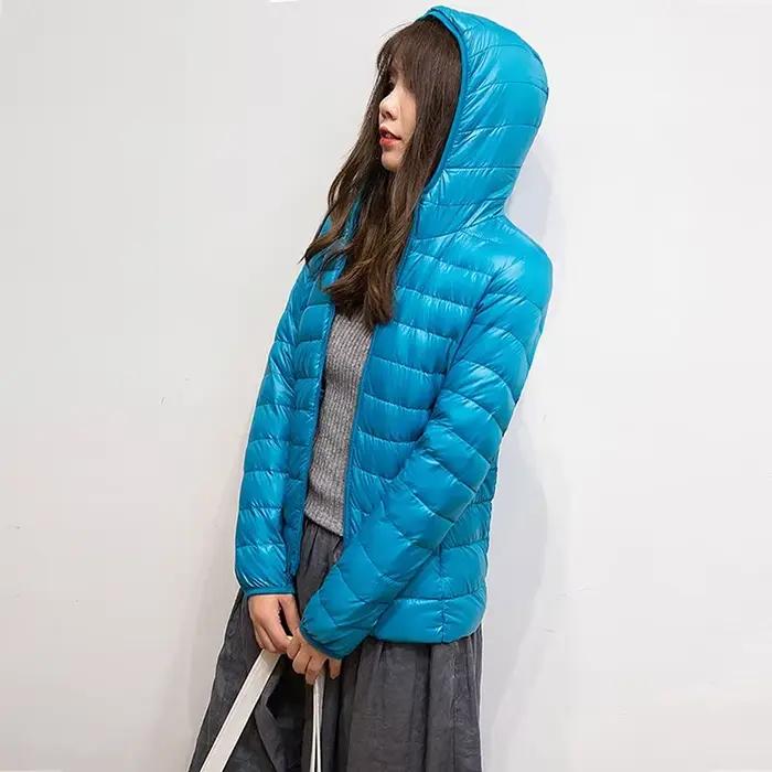 Nouvelle doudoune 90% duvet de canard pour femme 2026 – Manteau d'hiver ultra-léger