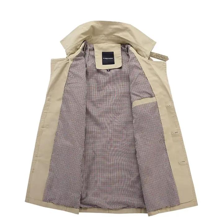 Marque mâle pardessus longue veste manteau hommes Trench