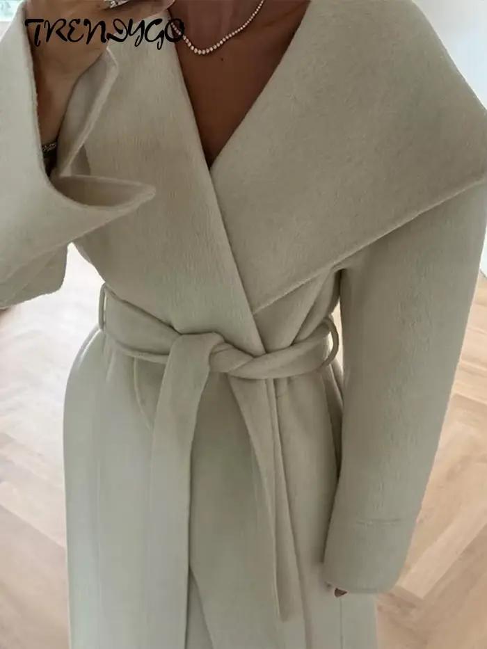 Manteau Long à lacets pour femmes