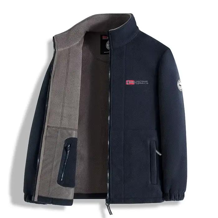Nouvelle Collection – Blousons d'hiver fonctionnels en polaire d'agneau pour hommes – Protection contre le froid, coupe ample et chaude – Parkas de qualité pour hommes à col montant – Modèle 3